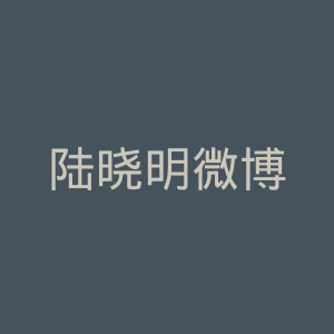 陆晓明微博